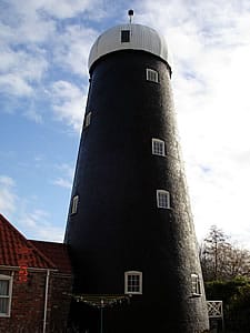 windows to converted windmill.