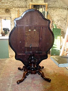  Antique Table repairs by Peter Millburn Tradi19th century rosewood tilt-top table