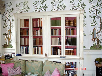 Painted bookcase