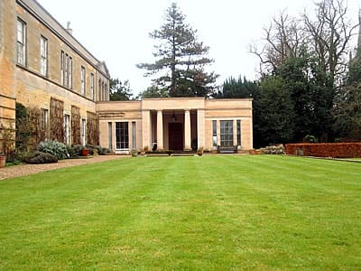 Large oak doors