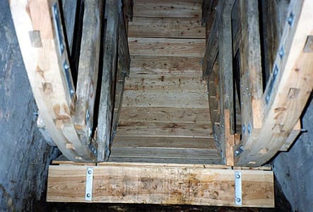 Restoration and repair of water-wheel.